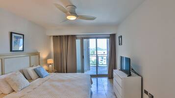 2 bedrooms, in-room safe, iron/ironing board, travel cot