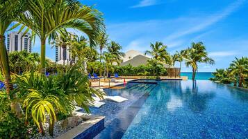Indoor pool, outdoor pool