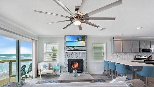 Unclassified image, 1 of 52, button - Oceanfront, Blissful Sunrises, Beach Gear, BBQ (St. Augustine)