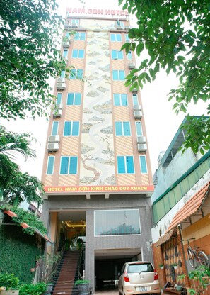 Overnatningsstedets facade