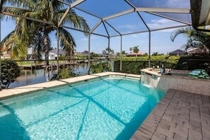 A heated pool