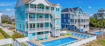 Premier Oceanfront Dog Friendly w/ Pool, HotTub, Elevator, EV Charger, Much More