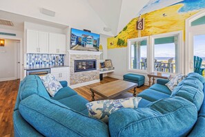 Tv, tv-spel och ett bordtennisbord