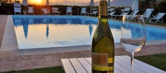 Cottage in charming position, with pool, in residence, surrounded from hills.