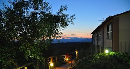Cottage in charming position, with pool, in residence, surrounded from hills.