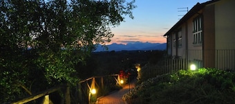 Cottage in charming position, with pool, in residence, surrounded from hills.