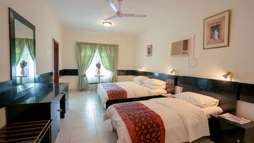 Free WiFi, bed sheets