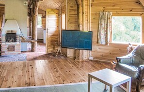 Fernseher, Kamin