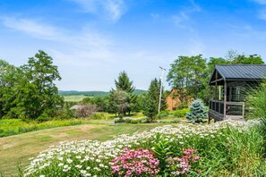 Property grounds - King Cabin Secluded Romantic Space Near Elk Mountain. Hot Tub, Firepit & Views! (Thompson)