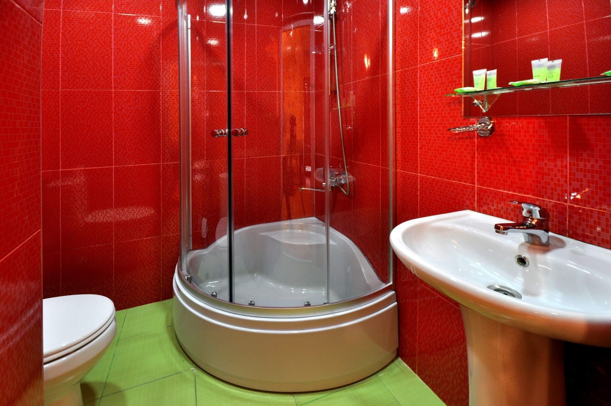 shower, hair dryer, slippers, towels