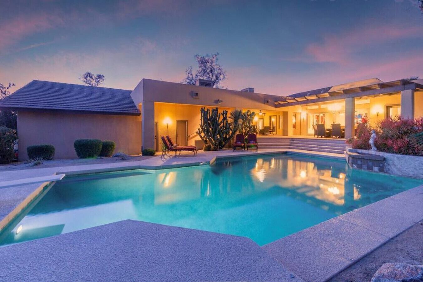 Et oppvarmet basseng