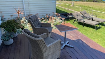 Seacroft Studio,1 King bed, Sea View, Patio | Terrace/patio