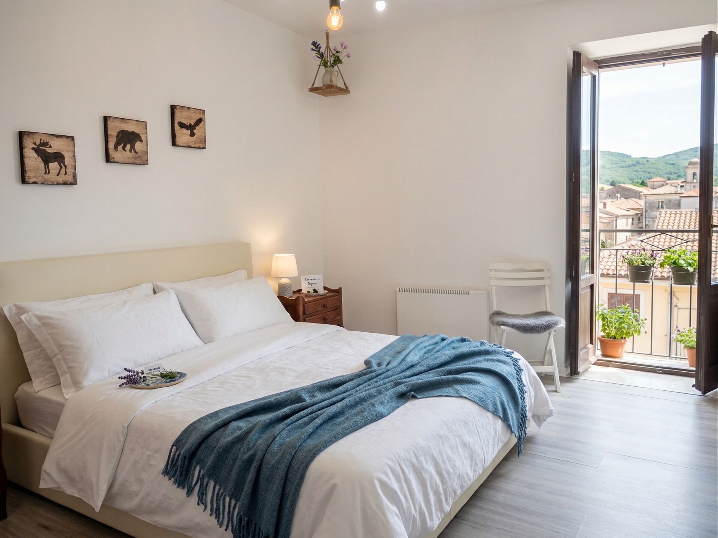 2 bedrooms, travel cot, free WiFi, bed sheets