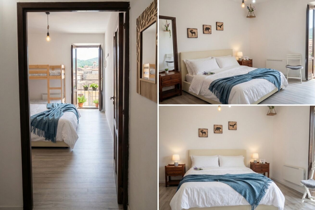 2 camere, culla da viaggio, Wi-Fi gratuito, lenzuola