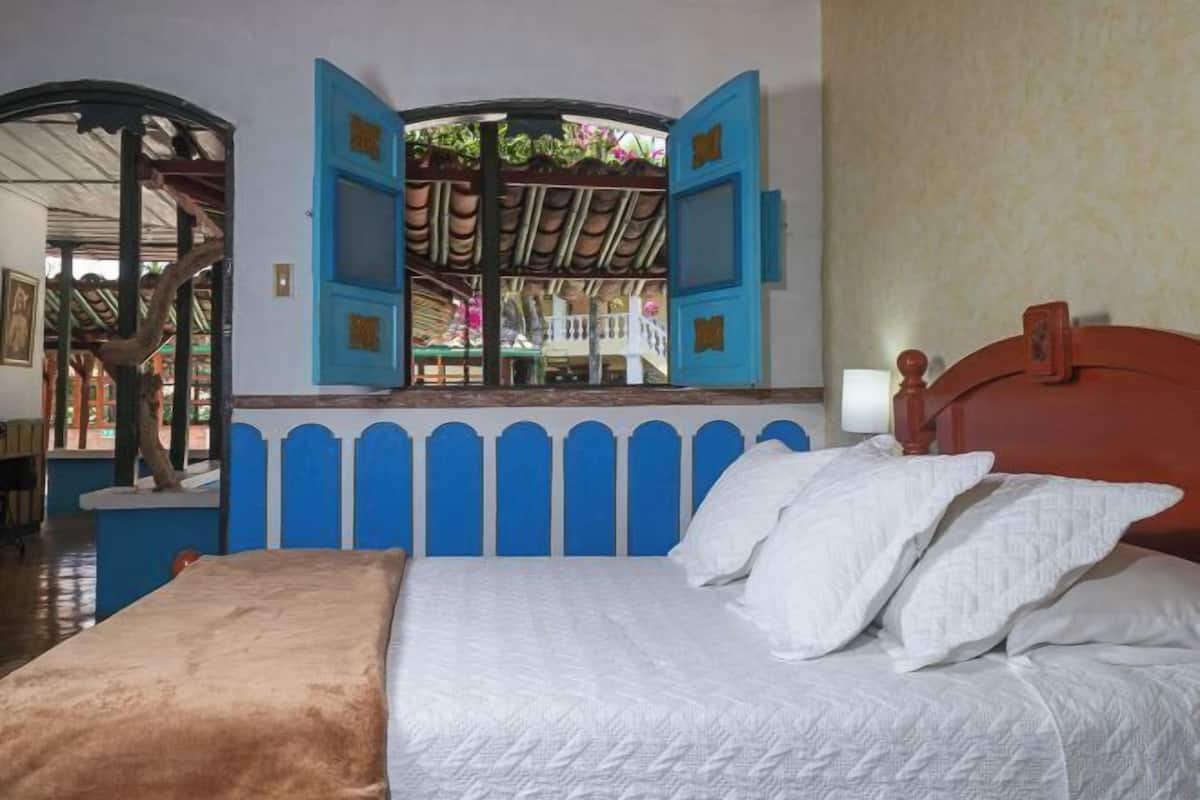 Blackout curtains, iron/ironing board (on request), free WiFi