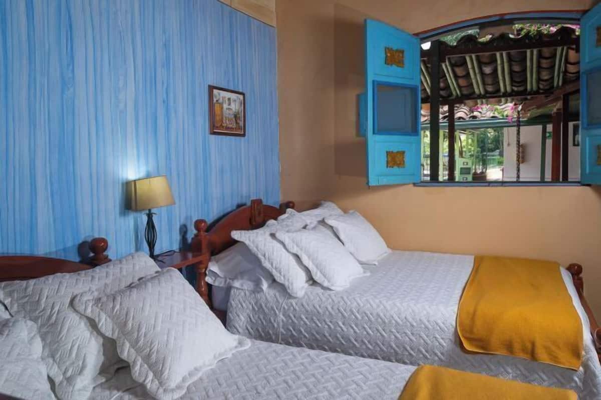 Blackout curtains, iron/ironing board (on request), free WiFi