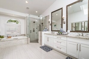 Hair dryer, towels