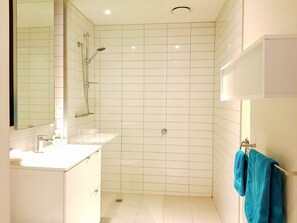 Secador de pelo y toallas