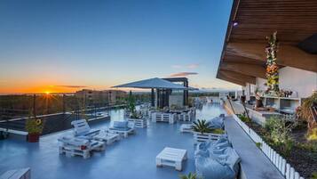 Poolside views, open daily