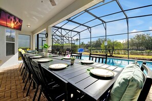 Dining - 6 bed South Facing Pool/Spa Home Free Heat, Disney (Kissimmee)