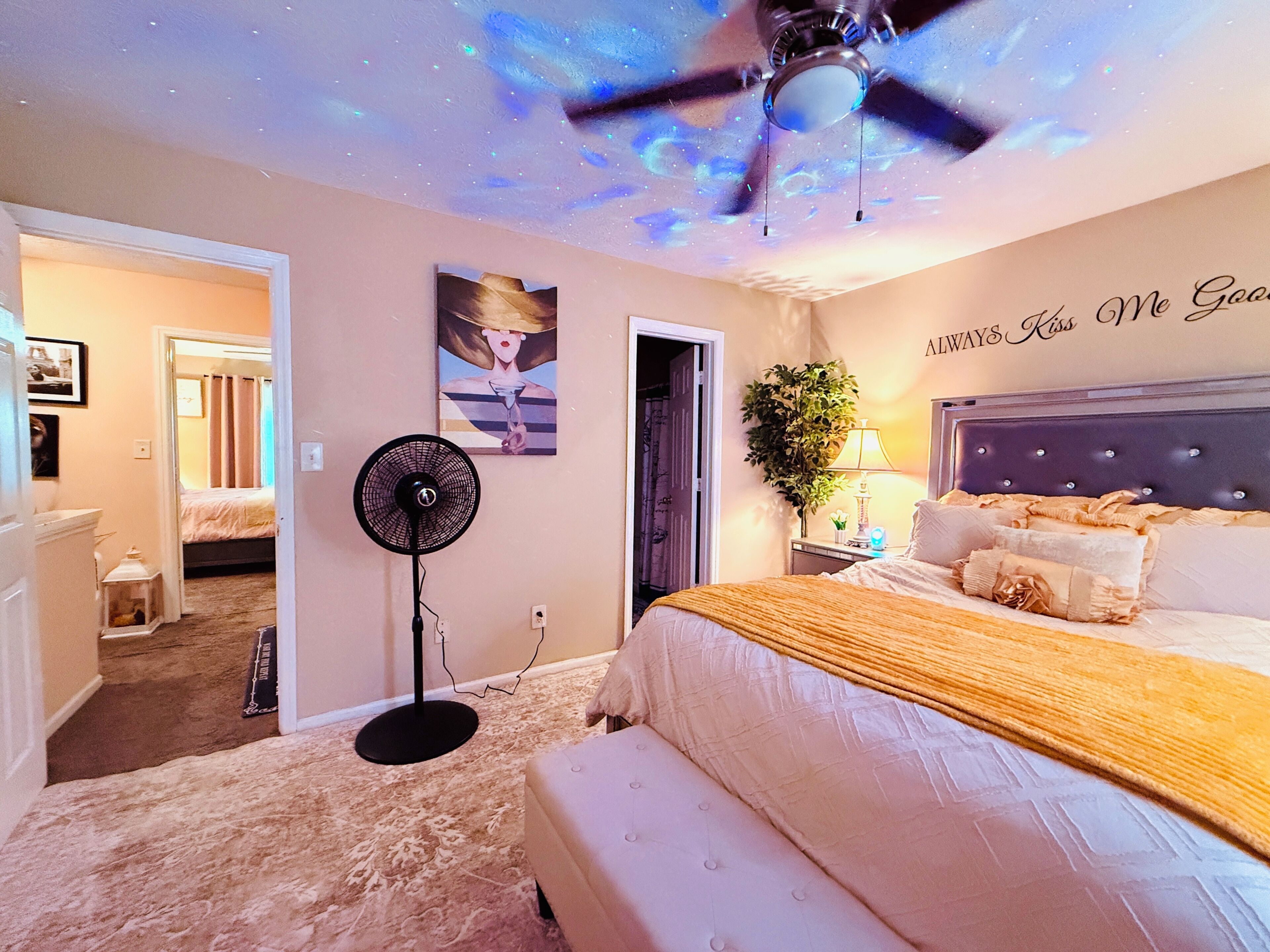 Royal House, 2 Bedrooms, Kitchen, Executive Level | Desk, laptop workspace, blackout drapes, iron/ironing board