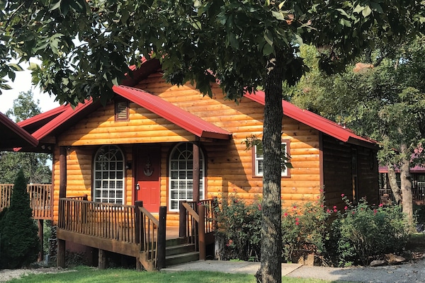Cliffside lake cabin