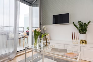 Executive-Studiosuite (3) | Wohnbereich | Flachbildfernseher