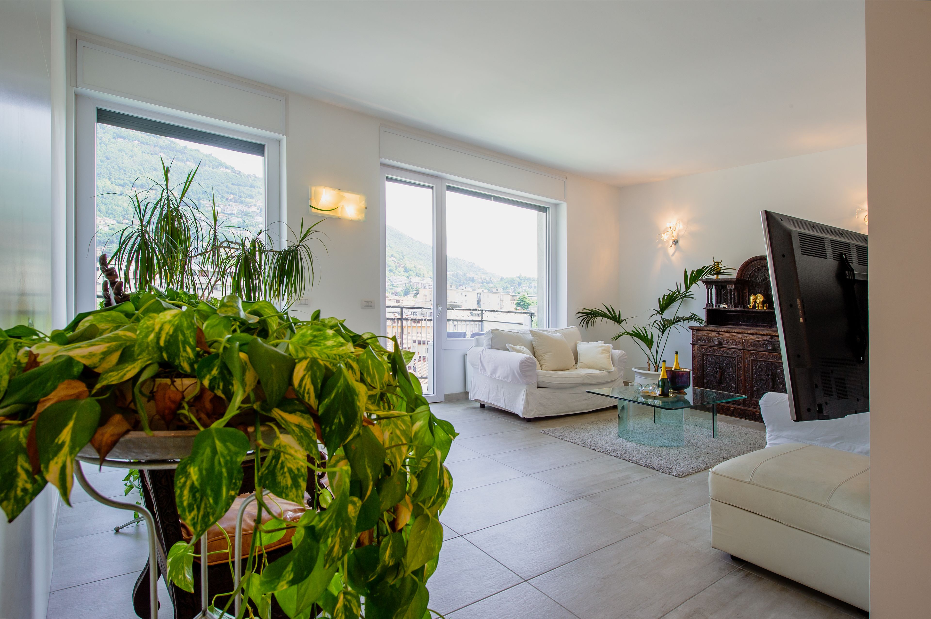 Luxury Apartment, 2 Bedrooms | Living area | 50-inch flat-screen TV with digital channels, TV