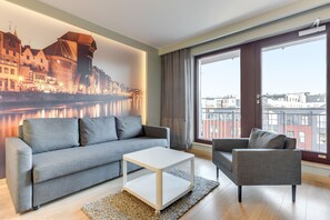 Leilighet, 1 soverom (63/51) | Oppholdsrom | Flatskjerm-TV