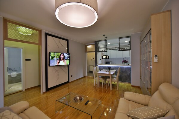 Apartment, 2 Bedrooms | Living area | Flat-screen TV