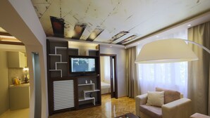Design Apartment, 2 Bedrooms | Living area | Flat-screen TV - Apartment Piano (Belgrade)