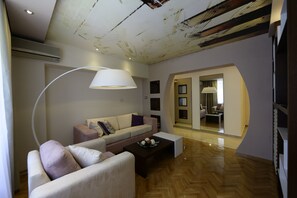 時尚公寓, 2 間臥室 | 起居區 | 平面電視