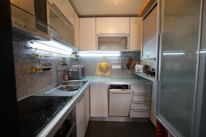 Appartamento Luxury, 2 camere da letto | Cucina privata | Frigorifero, microonde, forno, piano cottura