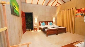 Select Comfort beds, blackout curtains