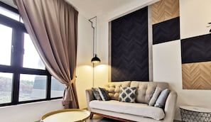 Family Apartment | Living area | LED TV - Meridin Medini Homestay (Iskandar Puteri)