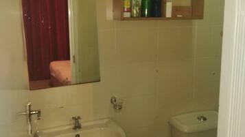 Apartment | Bathroom | Shower, free toiletries, slippers, towels