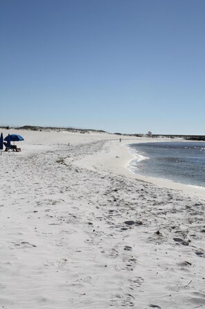 On the beach