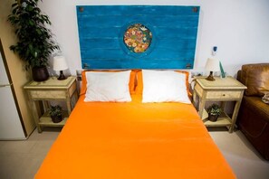 1 غرفة نوم ومكواة/لوح كي وواي فاي وملاءات أسرّة