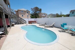Outdoor pool - 5BR Oceanside with Theater, Game Room, Pool & Hot Tub (Corolla)
