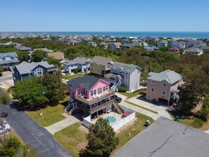Exterior - 5BR Oceanside with Theater, Game Room, Pool & Hot Tub (Corolla)