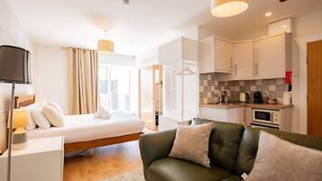 1 makuuhuone, silitysrauta/-lauta, vauvan matkasänky, Wi-Fi