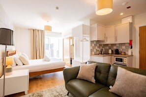 1 bedroom, iron/ironing board, travel cot, WiFi - Eyre View Suites - Studio #2 - Sleeps 2 (Galway City)