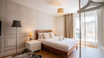 1 makuuhuone, silitysrauta/-lauta, vauvan matkasänky, Wi-Fi