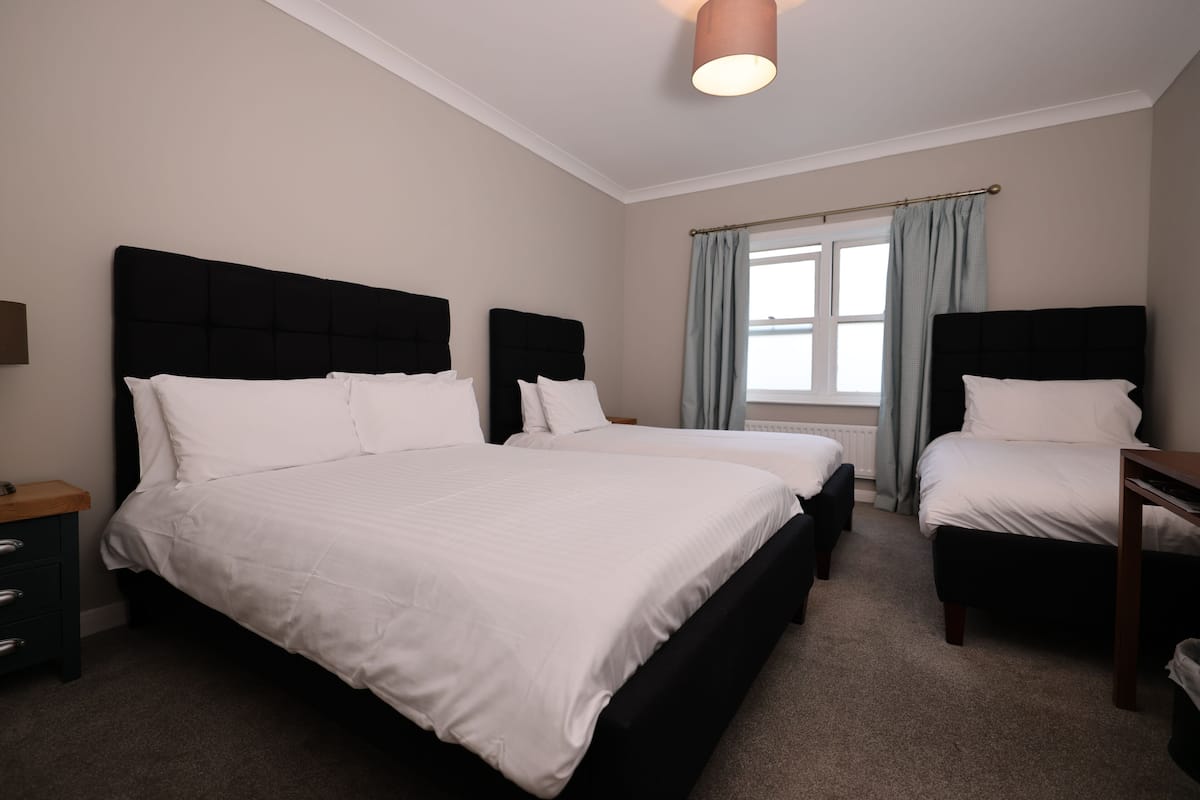 family quadruple room | egyptian cotton sheets, premium bedding, individually decorated