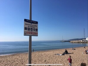 En la playa