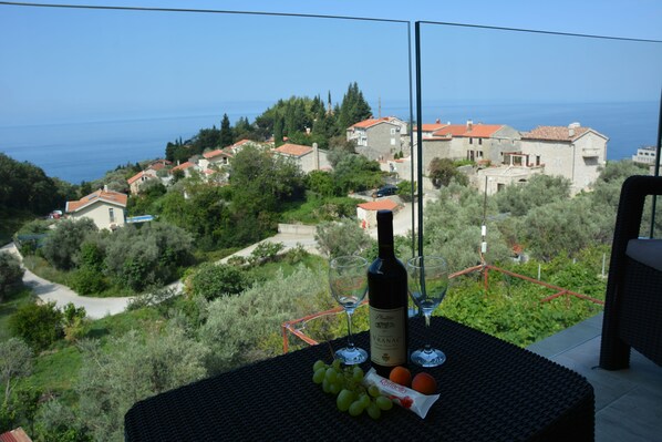 Deluxe-Apartment, Meerblick (A9) | Ausblick vom Zimmer