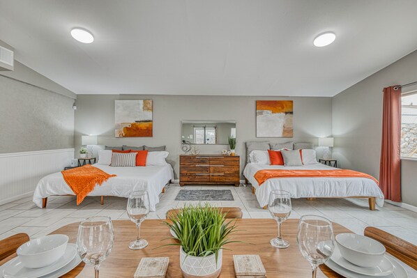 5 bedrooms, in-room safe, iron/ironing board, free WiFi