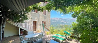 APPARTEMENT CASA NEPITA TALLANO REZ DE JARDIN  CLIM Meublé de tourisme 3 étoiles