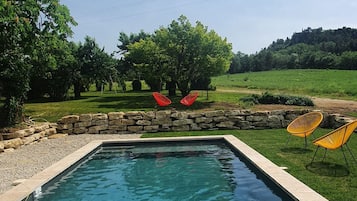 Piscine extérieure, piscine chauffée