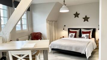 1 soverom, strykejern/-brett, wi-fi (inkludert) og sengetøy